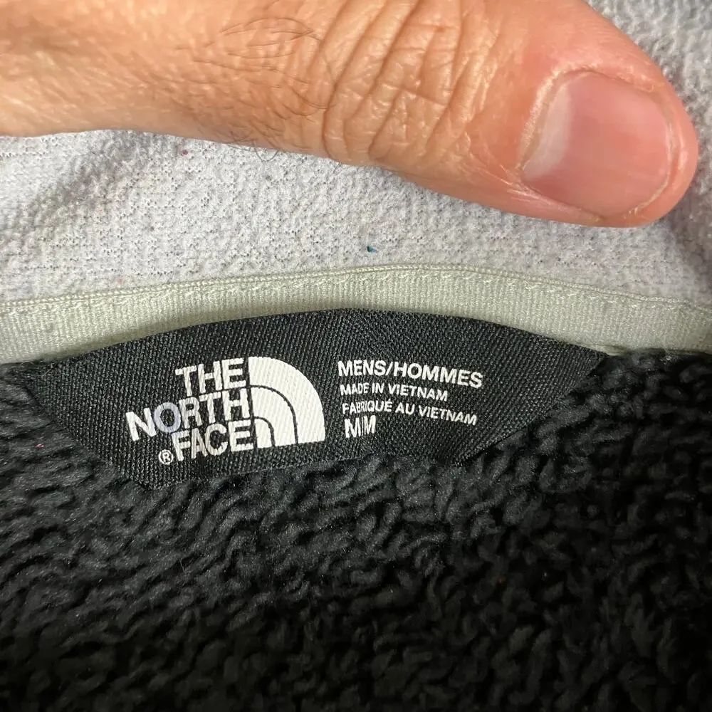 The North Face Jacket Womens M Gray‎ Black Full Zip Fleece Outdoor Layer